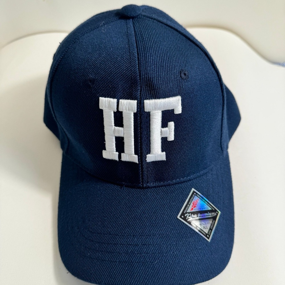 Homme Femme HF Letterman Cap Hat Navy New without Tag